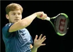  ?? FOTO PHN ?? Haalt David Goffin opnieuw de finale in Rotterdam?