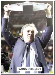  ?? ?? CARLO wins Ligue 1