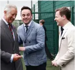  ??  ?? Date: Charles, Ant and Dec in July