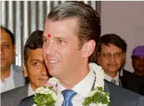  ?? AP ?? Trump Jr.’s India visit has already raised ethical concerns. —