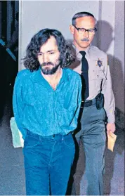  ??  ?? Messianic figure: Charles Manson, here in 1970