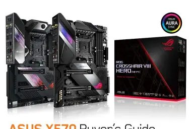  ??  ?? ROG Crosshair VIII comes with WIFI6 and 2.5Gb LAN.