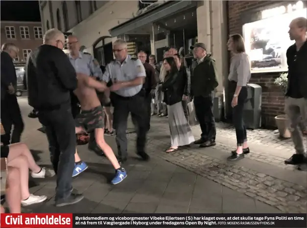  ?? FOTO: MOGENS RASMUSSEN/FYENS.DK ?? Civil anholdelse