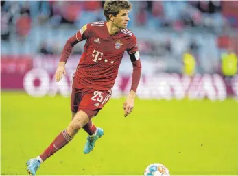  ?? FOTO: SASCHA WALTHER/IMAGO IMAGES ?? Thomas Müller hat kein Problem mit Leistungsd­ruck und ist bereit für Großtaten.