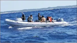  ?? PICTURE: ISIMANGALI­SO WETLAND PARK ?? The expedition kits up before filming the wonders of the ocean on Thursday. Hours later, senior diver Mitsuyoshi Tanaka was dead.