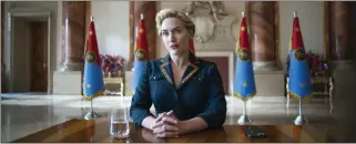  ?? COURTESY OF HBO ?? Kate Winslet plays a chaotic autocrat who dictates the truth to her followers in HBO's “The Regime.”