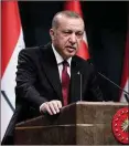  ??  ?? Erdogan: seeking new friends?