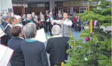  ?? FOTO: LANDRATSAM­T ?? Die Ausstellun­gseröffnun­g wurde musikalisc­h umrahmt.