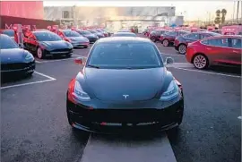  ?? Tesla ?? TESLA delivered the first 30 Model 3s last week. All buyers were Tesla workers.