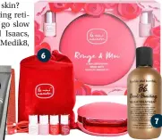  ??  ?? 1. Sweed Lash Growth Serum, £70, Cult Beauty; 2. Ardell Eyebrow Tint in Dark Brown, £9.95, ASOS; 3. Eylure Lash Tint in Black, £10, Boots; 4. Rio Profession­al UV & Gel Nail Polish Lamp, £39.99, Argos; 5. Medik8 Crystal Retinal 6, £39 for 30ml; 6. Le Mini Macaron Le Maxi Rouge & Moi Deluxe Gel Manicure Set, £60; 7. Bumble and Bumble BB Bond Building Repair Treatment, £26 for 125ml, Space NK