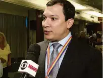  ?? Reprodução/tv Globo ?? O coordenado­r Especial da Diversidad­e Sexual do Rio, Nélio Georgini da Silva, vítima de ataque