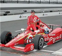  ?? PHOTO: USA TODAY SPORT ?? Indy Car driver Scott Dixon poses after qualifying for the 2016 Indianapol­is 500.