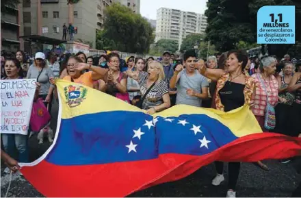  ?? AFP. ?? RECLAMOS. En las calles de Caracas, los venezolano­s han salido a protestar en varias ocasiones. Foto:
