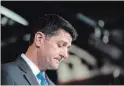  ?? TOM BRENNER NYT ?? Paul Ryan announces that he will not seek re-election in November.