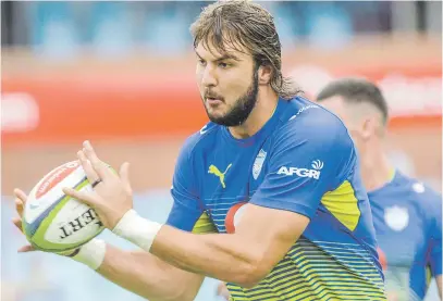  ?? Picture: Gallo Images ?? JACK OF ALL TRADES. Blue Bulls lock Lood de Jager has turned his hand to coaching while awaiting his return to the field.