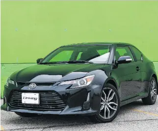  ?? P H O T O S : C L AY T O N S E A MS / P O S T ME D I A N E WS ?? Aimed at the young and young at heart who want something with a little kick and is practical — all at a reasonable price — the 2015 Scion tC boasts an attractive, low profile.