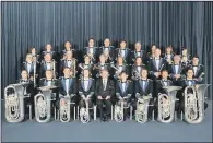  ??  ?? MUSIC MAKERS: Kirkbymoor­side Town Brass Band is one of the oldest in Britain and can trace its origins back to Waterloo.