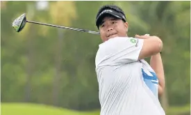  ??  ?? Kiradech Aphibarnra­t is one shot off the lead at the KLM Open.