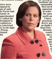  ??  ?? timing: Mary Lou McDonald