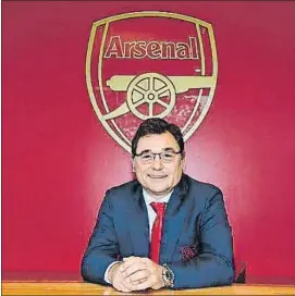  ?? FOTO: AFC ?? Raül Sanllehí ha dejado de ser director de fútbol del Arsenal