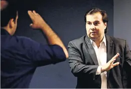  ?? FABIO MOTTA/ESTADÃO ?? Rodrigo Maia. ‘No sábado eu estava pessimista, agora estou realista’