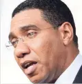  ??  ?? Prime Minister Andrew Holness