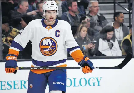  ?? ETHAN MILLER/GETTY IMAGES ?? John Tavares is eligible for unrestrict­ed free agency this summer and the clock is ticking on the Islanders.