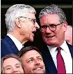  ?? ?? The PM with Arsene Wenger