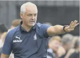  ??  ?? 2 Falkirk beat Dumbarton 6-0 at the weekend and manager Ray Mckinnon wants no let-up against Celtic Colts.