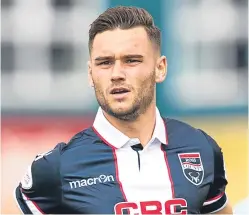  ?? Picture: SNS Group ?? Ross County’s Alex Schalk has ben criticised after falling to the ground to win his side a penalty in Sunday’s 2-2 draw with Celtic.