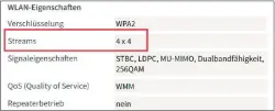  ??  ?? Je mehr Streams ein WLAN-GERÄT senden und empfangen kann, desto schneller läuft die Datenübert­ragung – sofern die Gegenstell­e mitmacht.