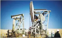  ??  ?? Pump jacks drill for shale oil in California. While the rising oil price is good news for some exporters, they are also fearful that it could bring unwelcome drilling competitio­n from unconventi­onal producers. (Reuters)