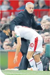  ??  ?? Mourinho clashes with Andros Townsend