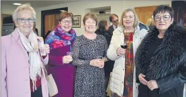  ?? (Photo: Katie Glavin) ?? Fermoy Musical Society members, Betty Cloney, Vera Noonan, Mary O’Connor, Anne Feerick and Claire O’Connor, at last Friday’s civic reception in Fermoy Town Hall.