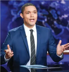  ?? THE ASSOCIATED PRESS ?? The Daily Show host Trevor Noah has gone after
Mitch Mcconnell’s appearance.