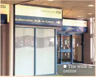  ?? The walk-in centre ??