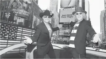  ??  ?? Big & Rich, seen here in September 2014, will headline the Great America Alliance’s inaugural gala with Cowboy Troy on Thursday.