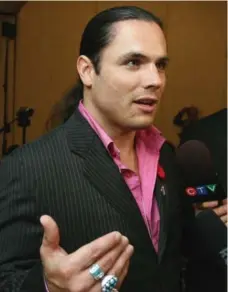 ??  ?? Patrick Brazeau, seen in 2007 as the National Chief of the Congress of Aboriginal Peoples, bought himself a new Dodge Caravan as his first car.