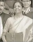  ?? ANI ?? Finance minister Nirmala Sitharaman in Parliament, February 1