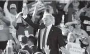  ?? ROSS D. FRANKLIN AP ?? President Donald Trump waves to supporters after speaking at a campaign rally in Phoenix on Wednesday.