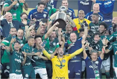  ?? AFP ?? Palmeiras, el último e inesperado ganador de la gloria continenta­l.