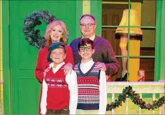  ?? CONTRIBUTE­D ?? (Clockwise) John Dorney (The Old Man), Sam Kingrey (Ralphie), Jax Heritage (Randy) and Karie-Lee Sutherland (Mother) in La Comedia Dinner Theatre’s production of “A Christmas Story.”