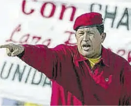  ??  ?? On this day in the year 2009 President Hugo Chavez of Venezuela wins a referendum to eliminate term limits, paving the way for him to run again in 2012.