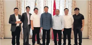  ??  ?? PDP Laban extends to the Chinese Embassy the financial assistance for victims of a landslide in Sichuan Province in China on July 3, 2017.