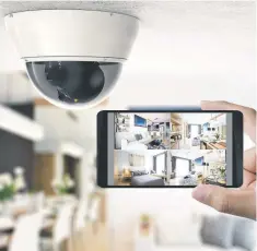  ??  ?? It can take minutes to set up wireless security cameras inside the house.