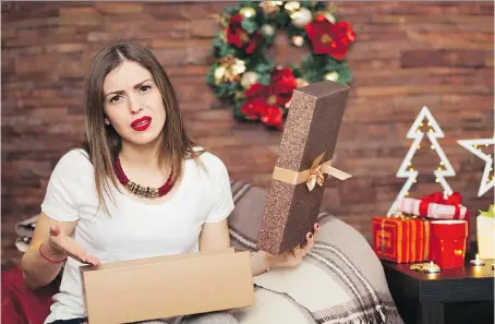  ?? PHOTOS: GETTY IMAGES/ISTOCKPHOT­O ?? Memo to men: The Toxic Present (TP) is not only a present many women have no desire to receive, it is glaring unavoidabl­e evidence that you cannot really tell the difference between us and all women, explains Shane Watson.