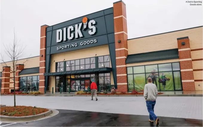  ?? ?? A Dick's Sporting Goods store.