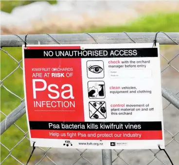  ??  ?? Results of the Kiwifruit legal claim over the Psa outbreak were due today.