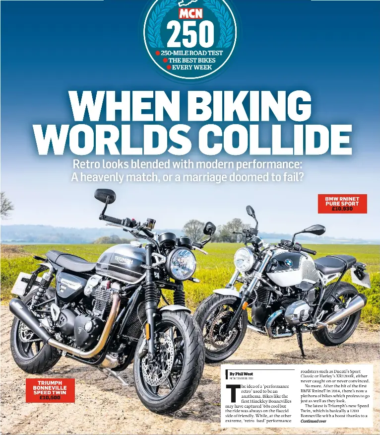 Triumph Speed Twin V Bmw R Ninet Pressreader