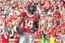  ?? [BRYAN TERRY/ THE OKLAHOMAN] ?? Charleston Rambo is the only returning receiver the Sooners have who had more than 16 catches last season — minus an injured Jadon Haselwood.